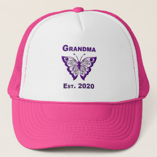 Casquette Adorable papillon grand-mère "Est 2020"
