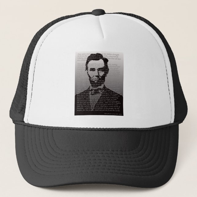 Casquette Adresse d'Abraham Lincoln Gettysburg (Devant)
