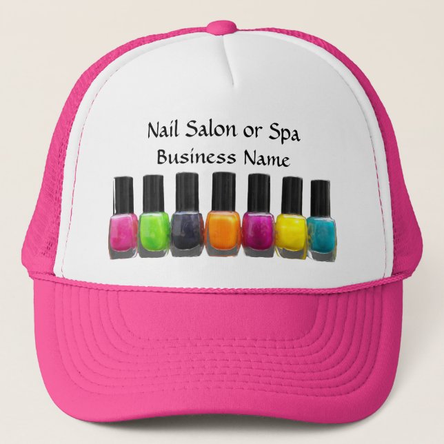 Casquette Affaires de salon d'ongle, bouteilles polonaises (Devant)