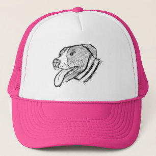 Casquette affiche du amoureux des animaux photo-chien dessin