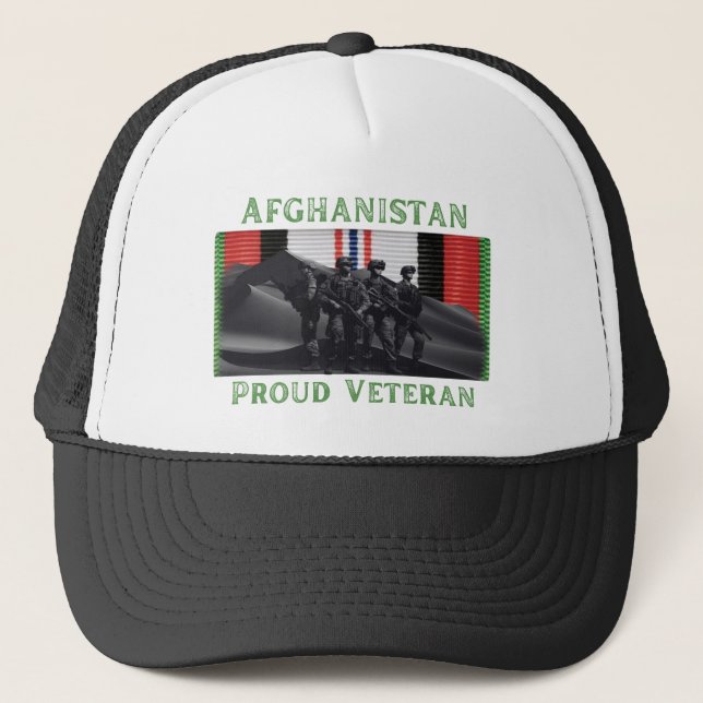Casquette Afghanistan, fière Graphisme vétéran (Devant)