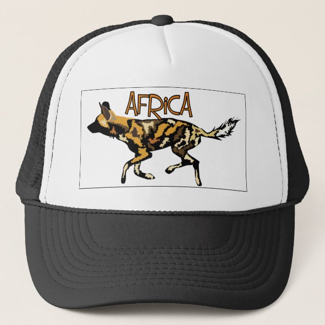 Casquette africain de safari de chien sauvage (Devant)
