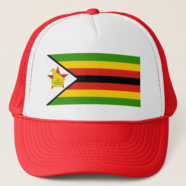 CASQUETTE AFRIQUE : DRAPEAU DU ZIMBABWE (Devant)