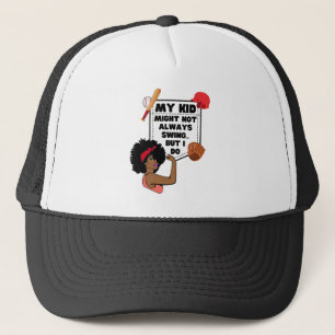 Casquette Afro Baseball Maman MON ENFANT PEUT NE PAS TOUJOUR