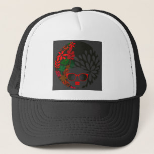 Casquette Afro Diva Rouge Vert Ardoise Noir