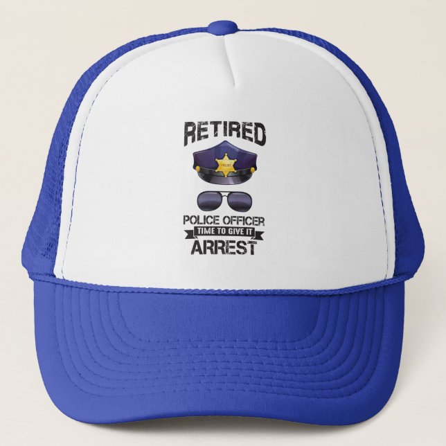 Casquette Agent de police à la retraite amusant - Donnez-lui (Devant)