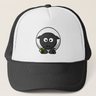 Casquette Agneau en caricature mignon