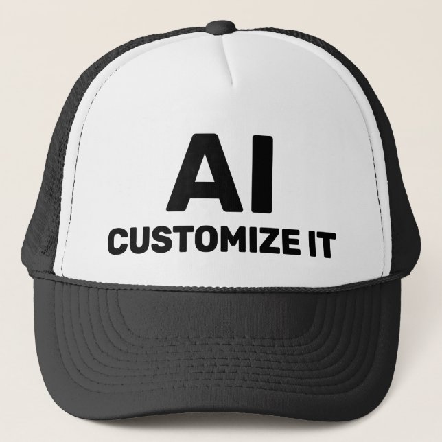 Casquette AI Customized™ Trucker Hat (Devant)