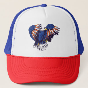 Casquette Aigle américain aux couleurs du drapeau américain
