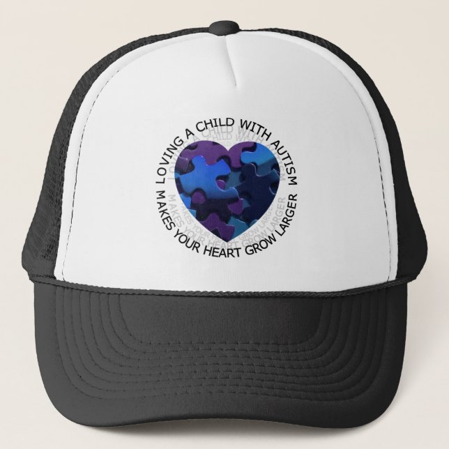 Casquette Aimer un enfant avec l'autisme (Devant)