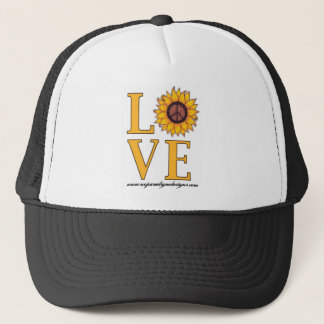 Casquette Aimez ce signe de paix de tournesol