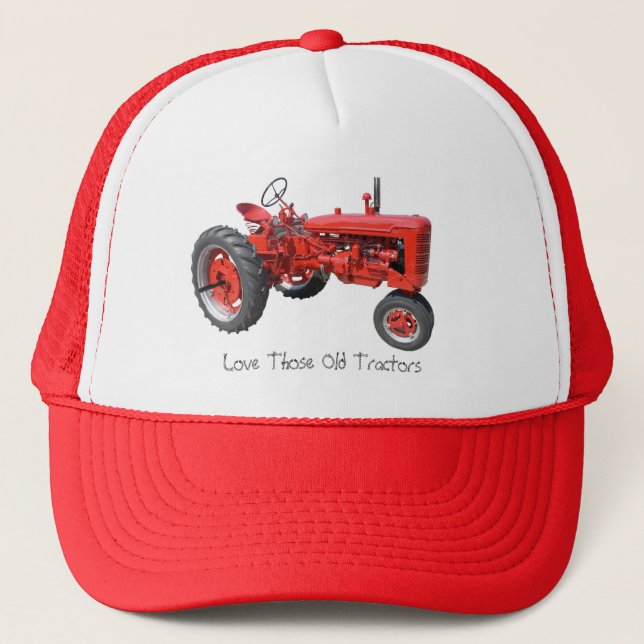 Casquette Aimez ces vieux tracteurs (Devant)