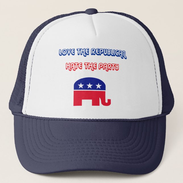 Casquette Aimez le républicain, détestez la partie (Devant)