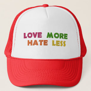 Casquette Aimez plus de haine moins