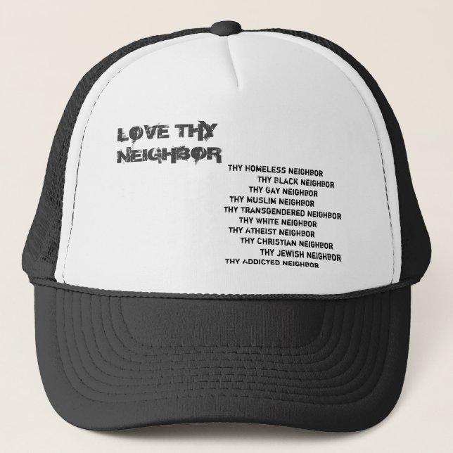 Casquette Aimez Thy voisin (Devant)
