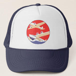 Casquette Airplanes flying Vintage Propeller
