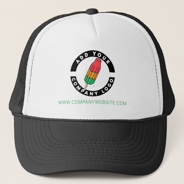 Casquette Ajouter un logo de marque Site d'entreprise Employ (Devant)