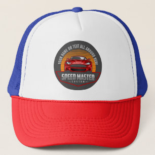 Casquette Ajouter un nom Texte Rouge Particularités personna