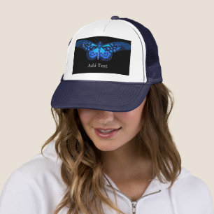 Casquette Ajouter un texte Papillon Bleu image-Cap Bel Amour