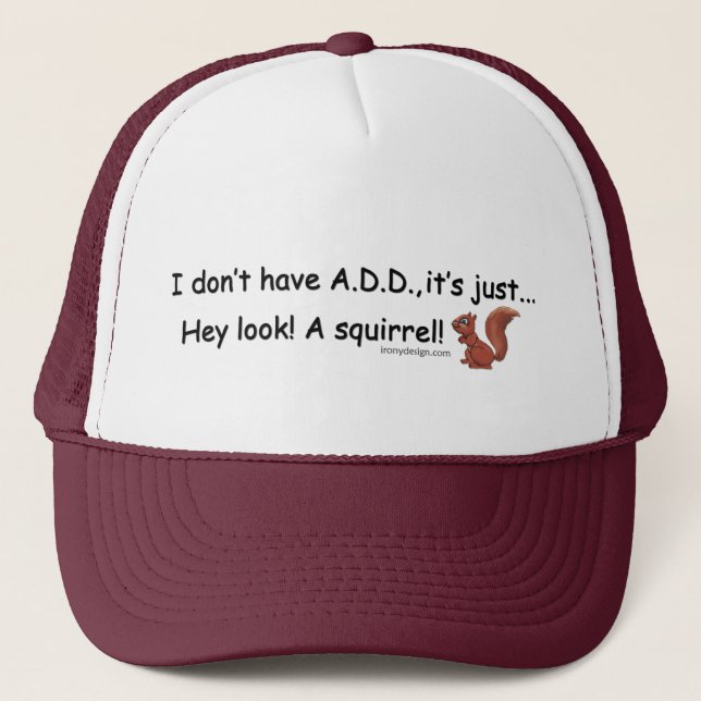 Casquette AJOUTEZ l'écureuil (Devant)