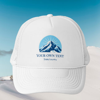 Casquette Ajoutez votre propre texte station de ski montagne