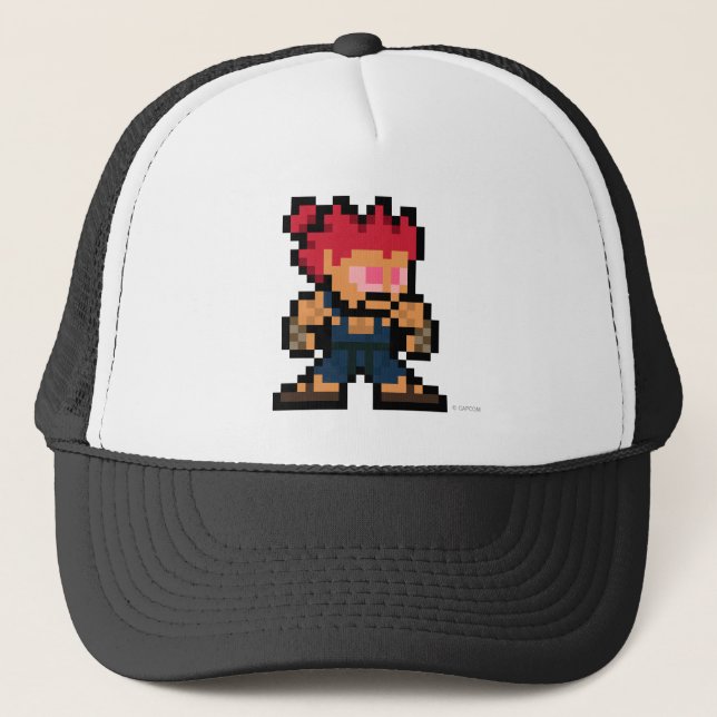 Casquette Akuma à 8 bits (Devant)