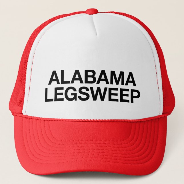 Casquette ALABAMA LEGSWEEP slogan amusant chapeau de camionn (Devant)