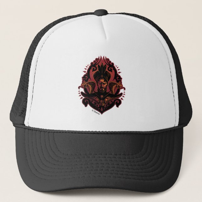 Casquette Aladin| Ornate Jafar & Cobras Graphic (Devant)