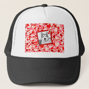 Casquette Alaskan Malamute Chien Valentines Coeur
