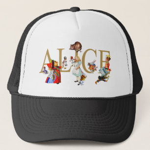 CASQUETTE ALICE AU PAYS DES MERVEILLES ET AMIS