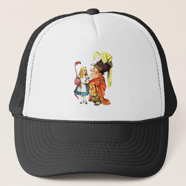 Casquette Alice et la Duchesse Jouer Flamant rose Croquet (Devant)