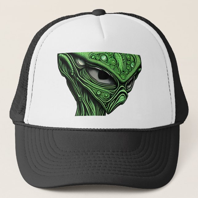 Casquette Alien Abstrait déplaisant (Devant)