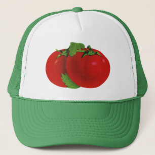 Casquette Aliments vintages, Bio Rouge Ripe Heirloom Tomate