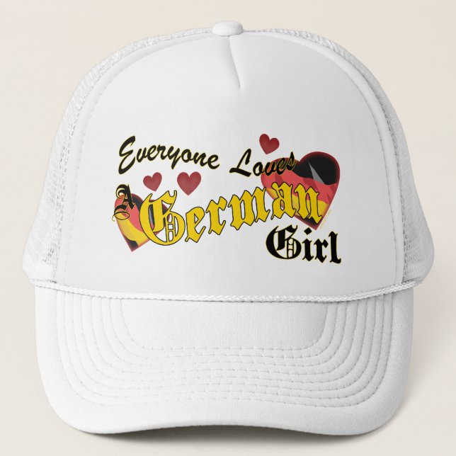 Casquette allemand de fille d'amours (Devant)