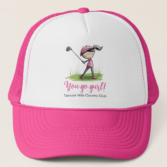 Casquette "Allez Gurl !" Golf de la Ligue des femmes (Devant)