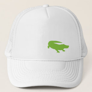 Casquette Alligator Crocodile Vert Preppy Amusant Adulte