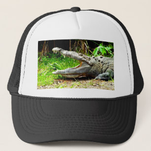 Casquette Alligator géant avec sa bouche ouverte