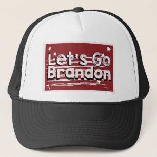 Casquette Allons voir Brandon déchiré drapeau américain