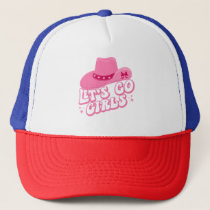 Casquette Allons-y Filles, Voyage Filles, Retro Graphic