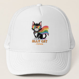 Casquette Ally Cat - Rainbow Cat LGBTQ Pride