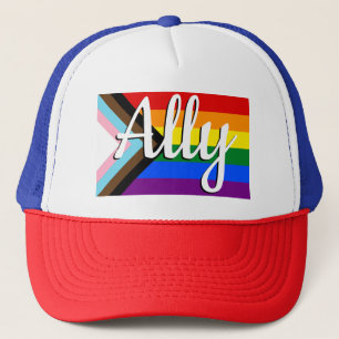 Casquette Ally de drapeau de fierté de progrès