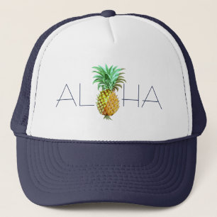 Casquette Aloha Avec PineApple Illustration Vintage
