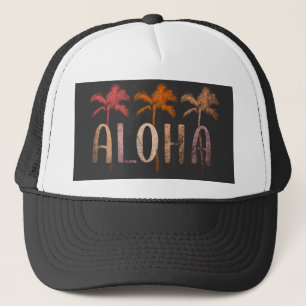 Casquette Aloha noir et blanc élégant