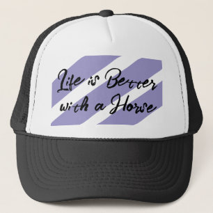 Casquette Amateur de cheval blanc violet