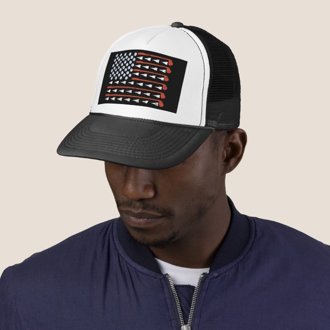 Casquette Amateurs de golf cool Patriotic (En situation)