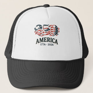 Casquette America 250 Étoiles et Bandes Patriotiques 