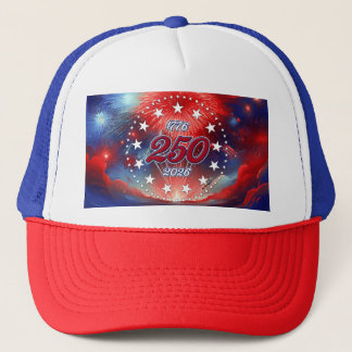 Casquette America’s 250th Birthday Graphic Fireworks Clouds