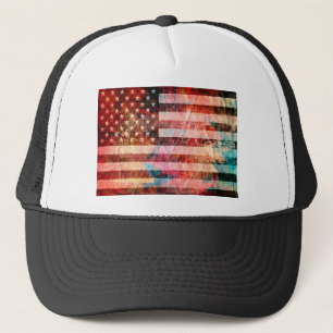 Casquette American Flag Art Grunge #5