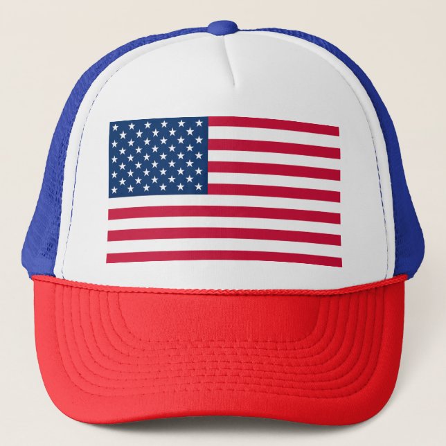 Casquette American Flag Trucker Hat United States of America (Devant)