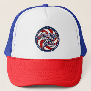Casquette Amérique 250 Ans Emblème Tourbillonnant Patriotiqu